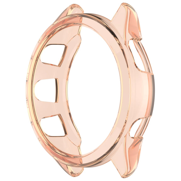 For Garmin Forerunner 165 / 165 Music Half Pack Hollow TPU Watch Protective Case(Transparent Pink)