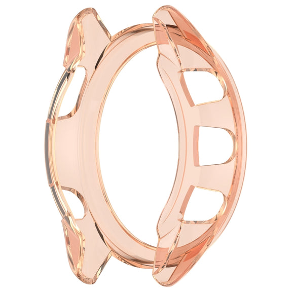 For Garmin Forerunner 165 / 165 Music Half Pack Hollow TPU Watch Protective Case(Transparent Pink)