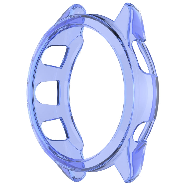 For Garmin Forerunner 165 / 165 Music Half Pack Hollow TPU Watch Protective Case(Transparent Blue)