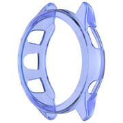 For Garmin Forerunner 165 / 165 Music Half Pack Hollow TPU Watch Protective Case(Transparent Blue)
