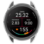 For Garmin Forerunner 165 / 165 Music Half Pack Hollow TPU Watch Protective Case(Transparent)