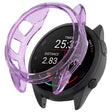 For Garmin Forerunner 165 / 165 Music Half Pack Hollow TPU Watch Protective Case(Transparent Purple) - Watch Cases by PMC TechLife | Online Shopping South Africa | PMC TechLife