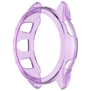 For Garmin Forerunner 165 / 165 Music Half Pack Hollow TPU Watch Protective Case(Transparent Purple)