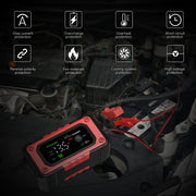 FOXSUR 7A 12V Car / Motorcycle Smart Battery Charger, Plug Type:EU Plug(Red)