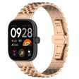 For Xiaomi Mi Band 8 Pro Five-bead Butterfly Buckle Metal Watch Band(Rose Gold) - Watch Bands by PMC TechLife | Online Shopping South Africa | PMC TechLife