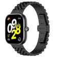 For  Xiaomi Redmi Watch 4 Five-bead Butterfly Buckle Metal Watch Band(Black) - Watch Bands by PMC TechLife | Online Shopping South Africa | PMC TechLife