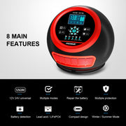 FOXSUR 20A 12V 24V Car / Motorcycle Smart Battery Charger, Plug Type:EU Plug(Red)