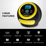 FOXSUR 20A 12V 24V Car / Motorcycle Smart Battery Charger, Plug Type:EU Plug(Yellow)