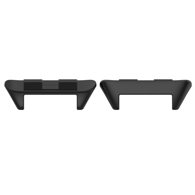 For Honor Band 9 1 Pair Stainless Steel Metal Watch Band Connector(Black)