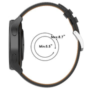 For Xiaomi Watch 2 22mm Genuine Leather Watch Band(Black)