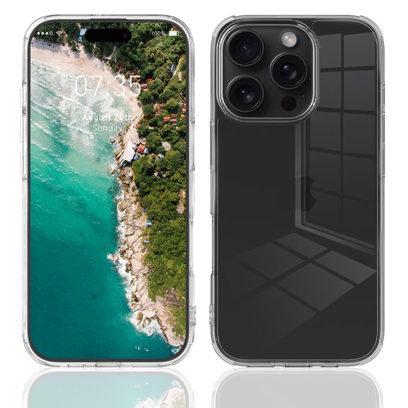 For iPhone 16 Pro Max Scratchproof Acrylic TPU Phone Case(Transparent)