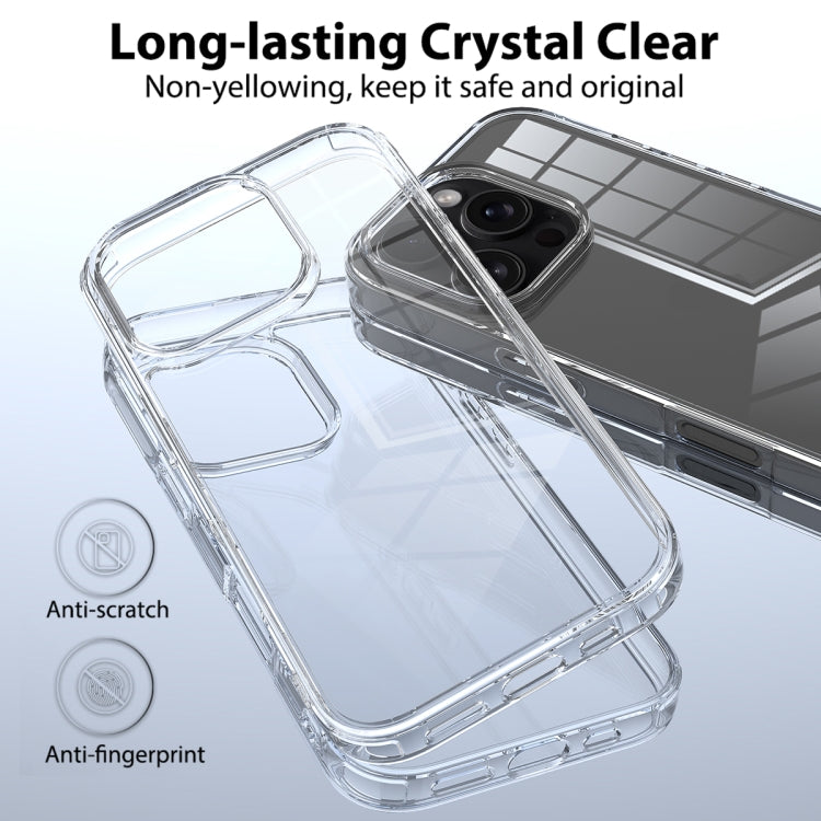 For iPhone 16 Pro Scratchproof Acrylic TPU Phone Case(Transparent)