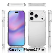 For iPhone 17 Pro Scratchproof Acrylic TPU Phone Case(Transparent)