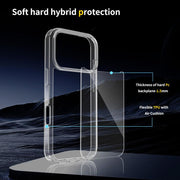 For iPhone 17 Pro Scratchproof Acrylic TPU Phone Case(Transparent)