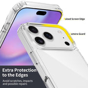 For iPhone 17 Pro Scratchproof Acrylic TPU Phone Case(Transparent)