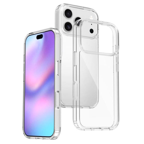 For iPhone 17 Pro Scratchproof Acrylic TPU Phone Case(Transparent)