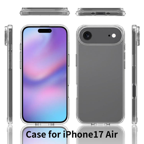 For iPhone 17 Air Scratchproof Acrylic TPU Phone Case(Transparent)