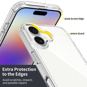 For iPhone 17 Scratchproof Acrylic TPU Phone Case(Transparent)