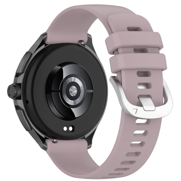 For Xiaomi Watch 2 Liquid Glossy Silver Buckle Silicone Watch Band(Purple)