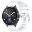 For Xiaomi Watch 2 Liquid Glossy Silver Buckle Silicone Watch Band(White) - Watch Bands by PMC TechLife | Online Shopping South Africa | PMC TechLife