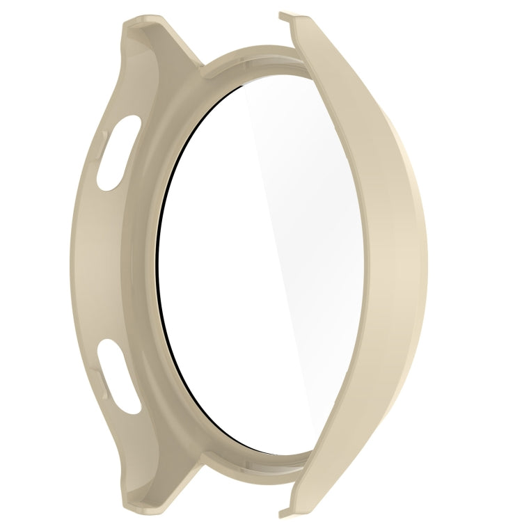 For Xiaomi Watch 2 PC + Tempered Film Integrated Watch Protective Case(Ivory White)