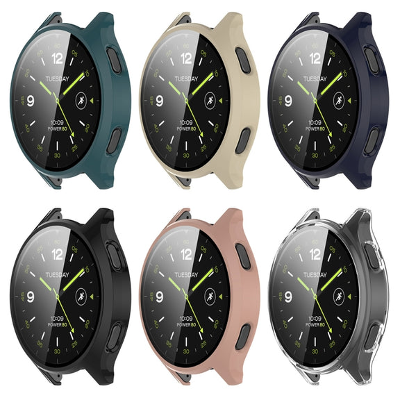 For Xiaomi Watch 2 PC + Tempered Film Integrated Watch Protective Case(Transparent)
