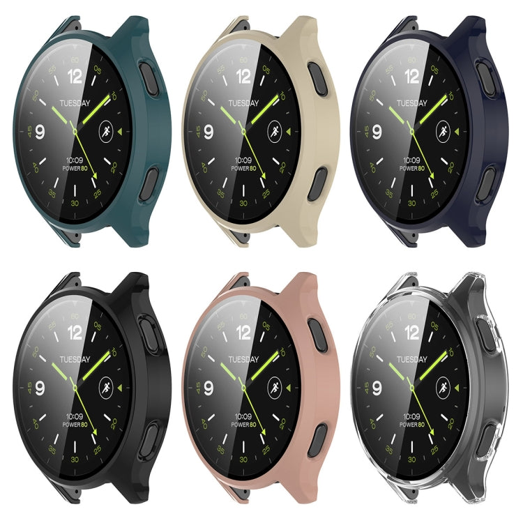 For Xiaomi Watch 2 PC + Tempered Film Integrated Watch Protective Case(Black)