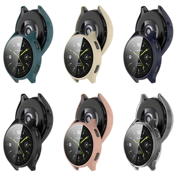 For Xiaomi Watch 2 PC + Tempered Film Integrated Watch Protective Case(Transparent)