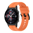 For Honor Watch GS 4 Striped Stainless Steel Buckle Silicone Watch Band(Orange) - Watch Bands by PMC TechLife | Online Shopping South Africa | PMC TechLife | Buy Now Pay Later Mobicred