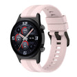 For Honor Watch GS 4 Striped Stainless Steel Buckle Silicone Watch Band(Light Pink) - Watch Bands by PMC TechLife | Online Shopping South Africa | PMC TechLife