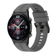 For Honor Watch GS 4 Striped Stainless Steel Buckle Silicone Watch Band(Dark Grey) - Watch Bands by PMC TechLife | Online Shopping South Africa | PMC TechLife