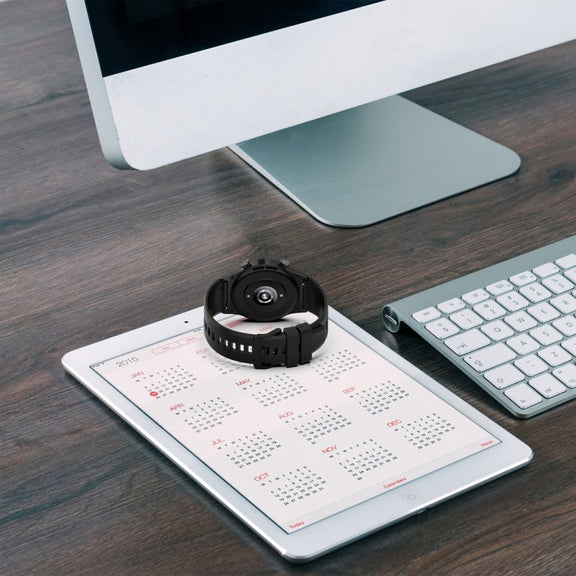 For Honor Watch GS 4 Striped Stainless Steel Buckle Silicone Watch Band(White)