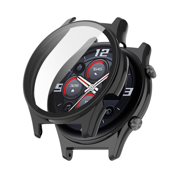 For Honor Watch GS 4 PC + Tempered Film Integrated Watch Protective Case(Black)