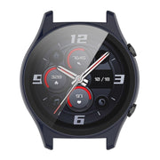For Honor Watch GS 4 PC + Tempered Film Integrated Watch Protective Case(Ink Blue)