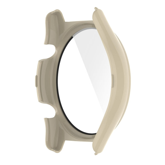 For Honor Watch GS 4 PC + Tempered Film Integrated Watch Protective Case(Ivory White)