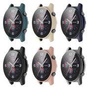 For Honor Watch GS 4 PC + Tempered Film Integrated Watch Protective Case(Ink Blue)