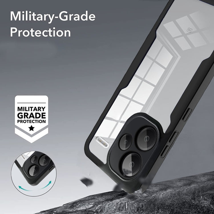 For Xiaomi Redmi Note 13 Pro+ 5G Acrylic + TPU 360 Degrees Full Coverage Phone Case(Black)