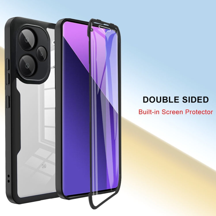 For Xiaomi Redmi Note 13 Pro+ 5G Acrylic + TPU 360 Degrees Full Coverage Phone Case(Black)