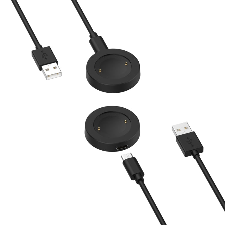 For Honor Watch GS 4 Smart Watch Magnetic Charging Cable, Style:Split(Black)