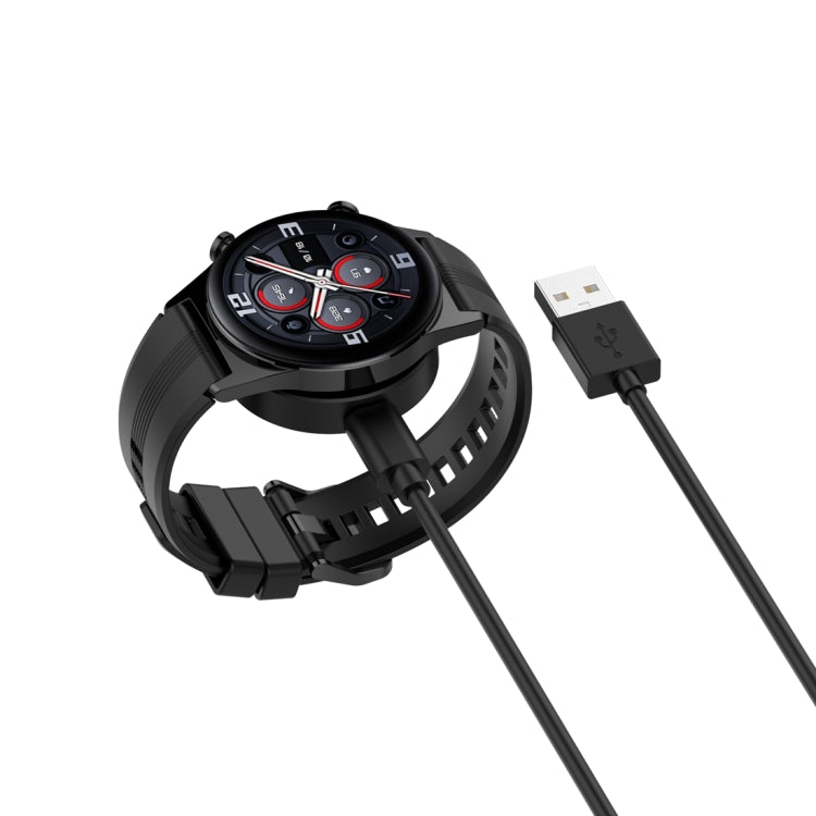 For Honor Watch GS 4 Smart Watch Magnetic Charging Cable, Style:Split(Black)
