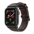 For Apple Watch SE 44mm DUX DUCIS Business Genuine Leather Watch Strap(Coffee) - free shipping - PMC TechLife - Order now!