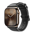 For Apple Watch Series 10 46mm DUX DUCIS Business Genuine Leather Watch Strap(Black) - Watch Bands by DUX DUCIS | Online Shopping South Africa | PMC TechLife | Buy Now Pay Later Mobicred
