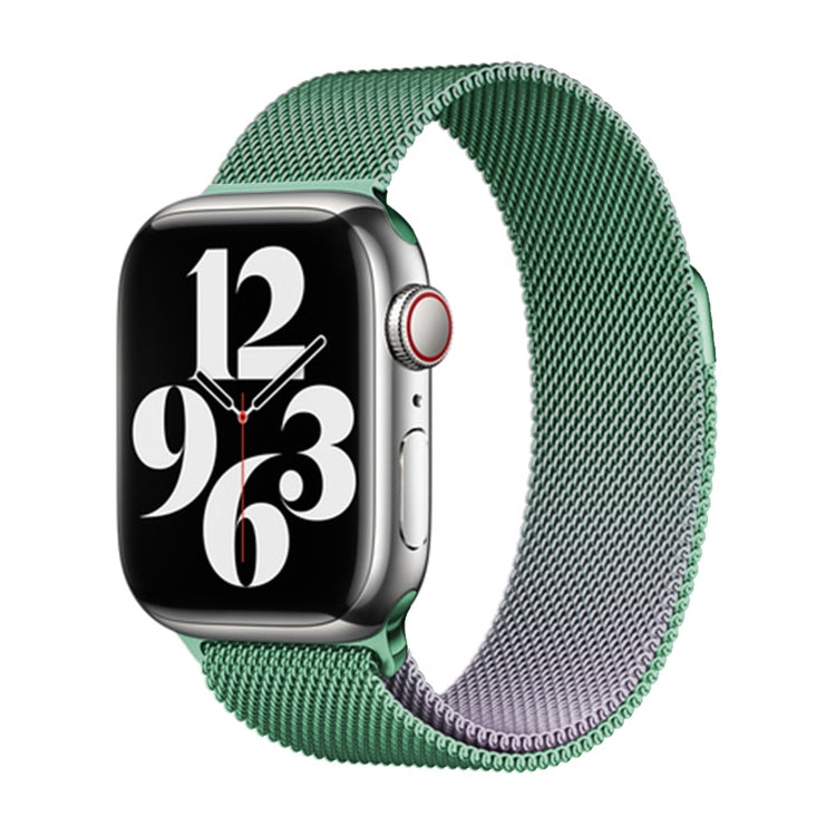 For Apple Watch Ultra 49mm Milan Gradient Loop Magnetic Buckle Watch Band(Light Violet)