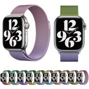 For Apple Watch 38mm Milan Gradient Loop Magnetic Buckle Watch Band(Gold Light Pink)