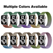 For Apple Watch Series 7 41mm Milan Gradient Loop Magnetic Buckle Watch Band(Light Violet)