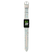 For Samsung Galaxy Fit 3 Woolen Leather Watch Band(Light Green)