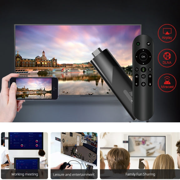 M98-Y10 Allwinner H618 Quad-Core ARM Cortex A53 6K HD Android TV Stick, RAM:2GB+16GB(EU Plug)