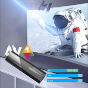 M98-Y10 Allwinner H618 Quad-Core ARM Cortex A53 6K HD Android TV Stick, RAM:2GB+16GB(EU Plug)