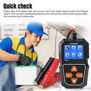 KONNWEI KW218 2.4 inch Color Screen Car Battery Tester(Black)