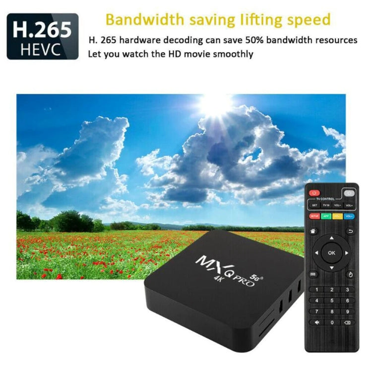 MXQ Pro RK3228A Quad-Core CPU 4K HD Network Set-Top Box, RAM:2GB+16GB(EU Plug)